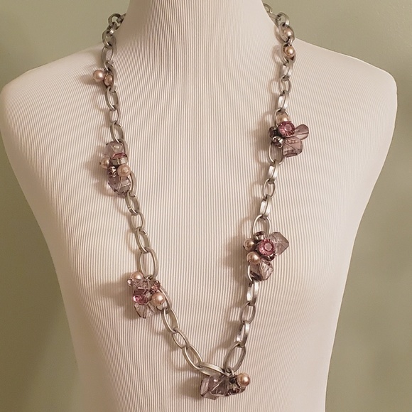 LOFT Jewelry - Loft Matte Silver-Tone Chain Necklace